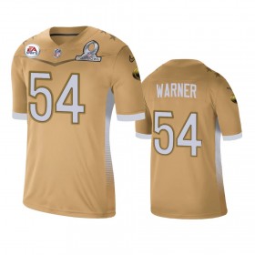 Miesten San Francisco 49ers NFL Pelipaita Fred Warner 54 Game Kulta 2021 NFC Pro Bowl